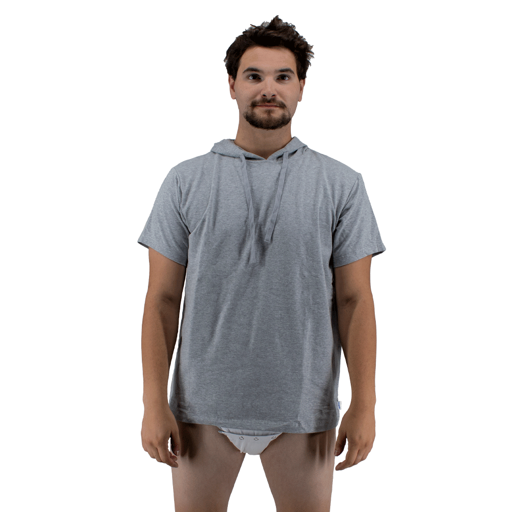 Grey Snappies Hoodie
