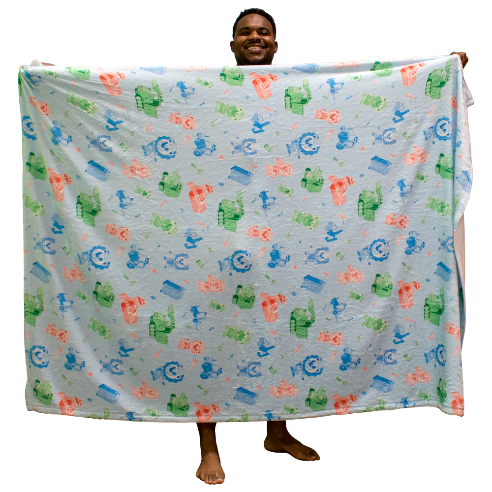 Little Builders Fleece Baby Blanket Tykables