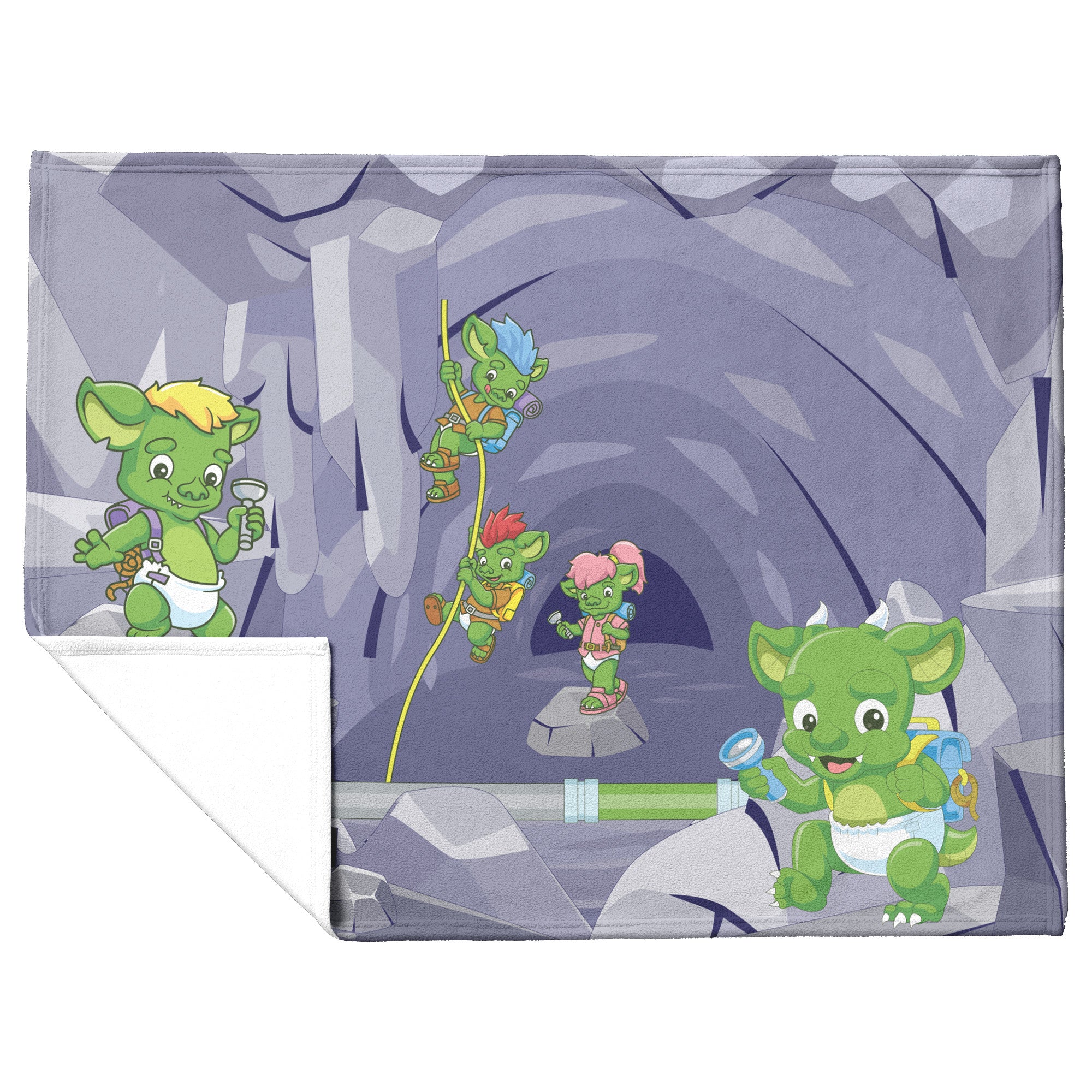 Potty Monsters Fleece Baby Blanket