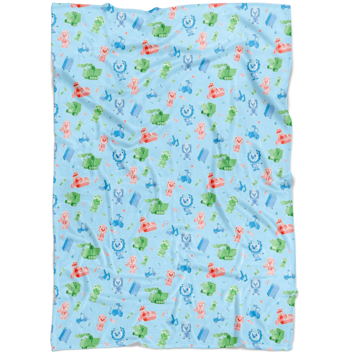Little Builders Fleece Baby Blanket - Tykables