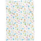 Little Rawrs Patterned Fleece Baby Blanket - Tykables