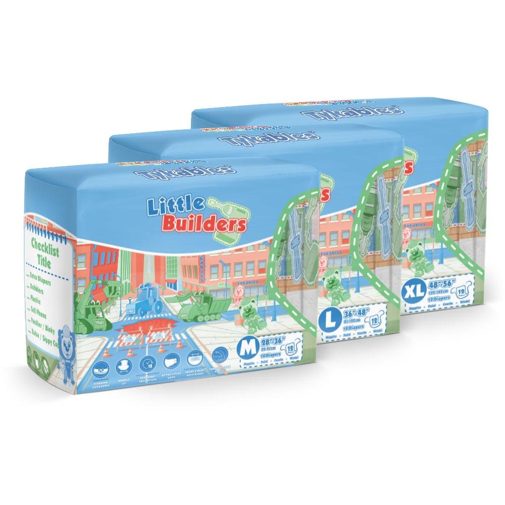 Little Builders Diapers - Tykables