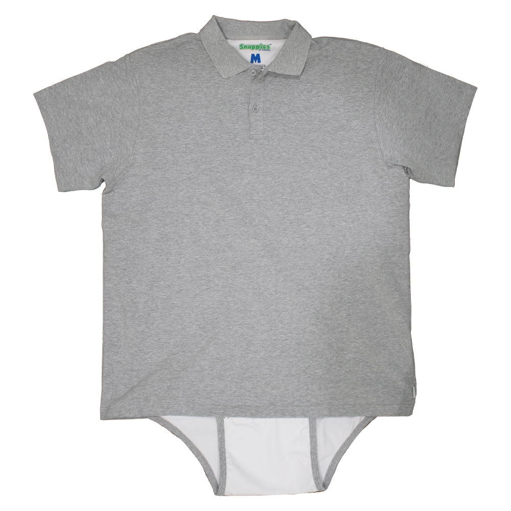 Adult Baby Onesie Style Polo Snappies Tykables