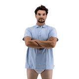 Baby Blue Snappies Polo