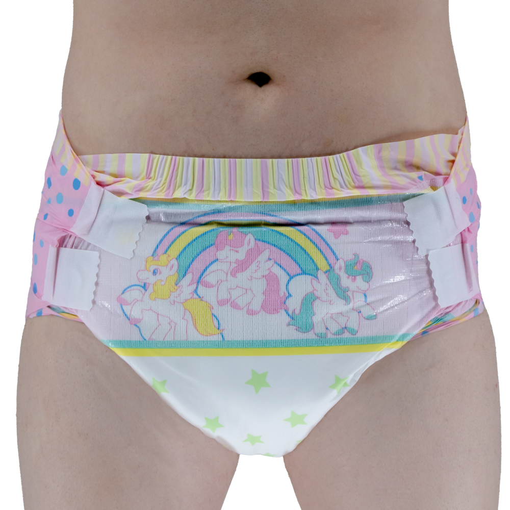 ABDL Adult Baby Pull Ups Diaper Style Swim Trunks Little Unicorn -   Canada