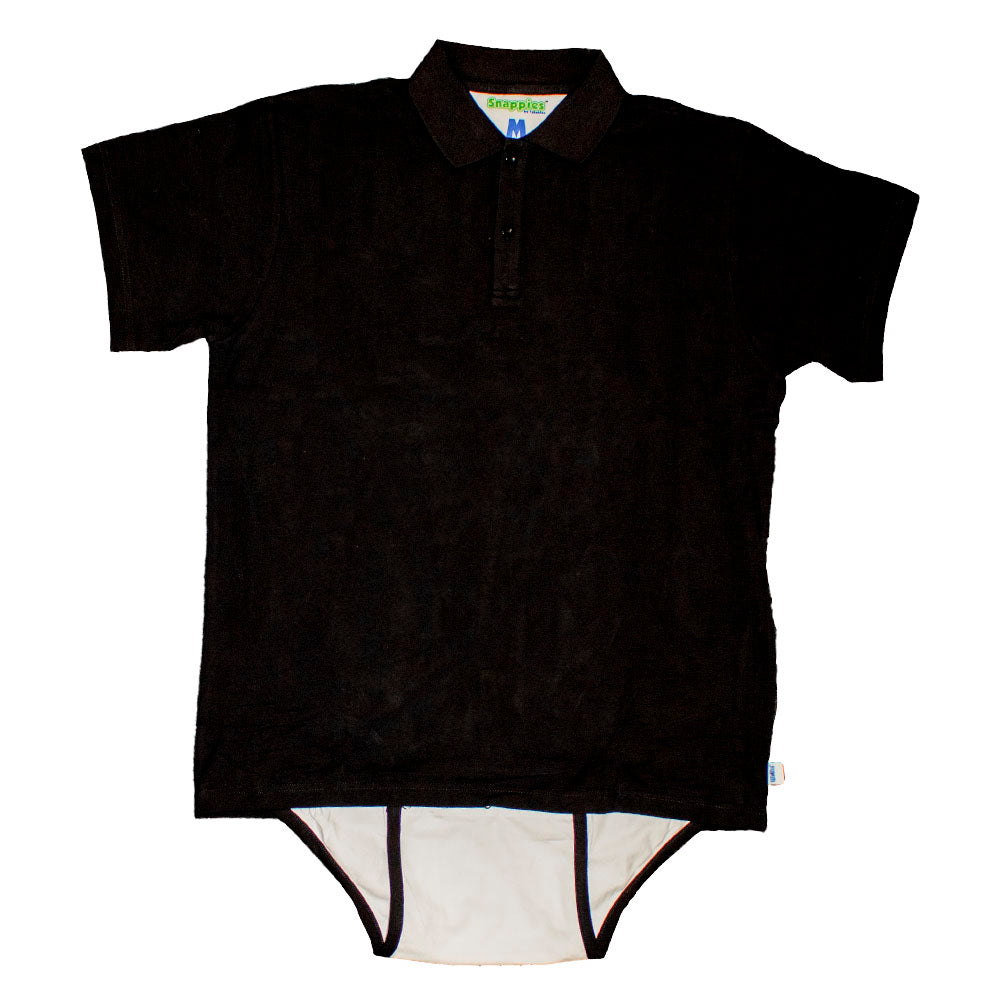 Black 2025 polo onesie