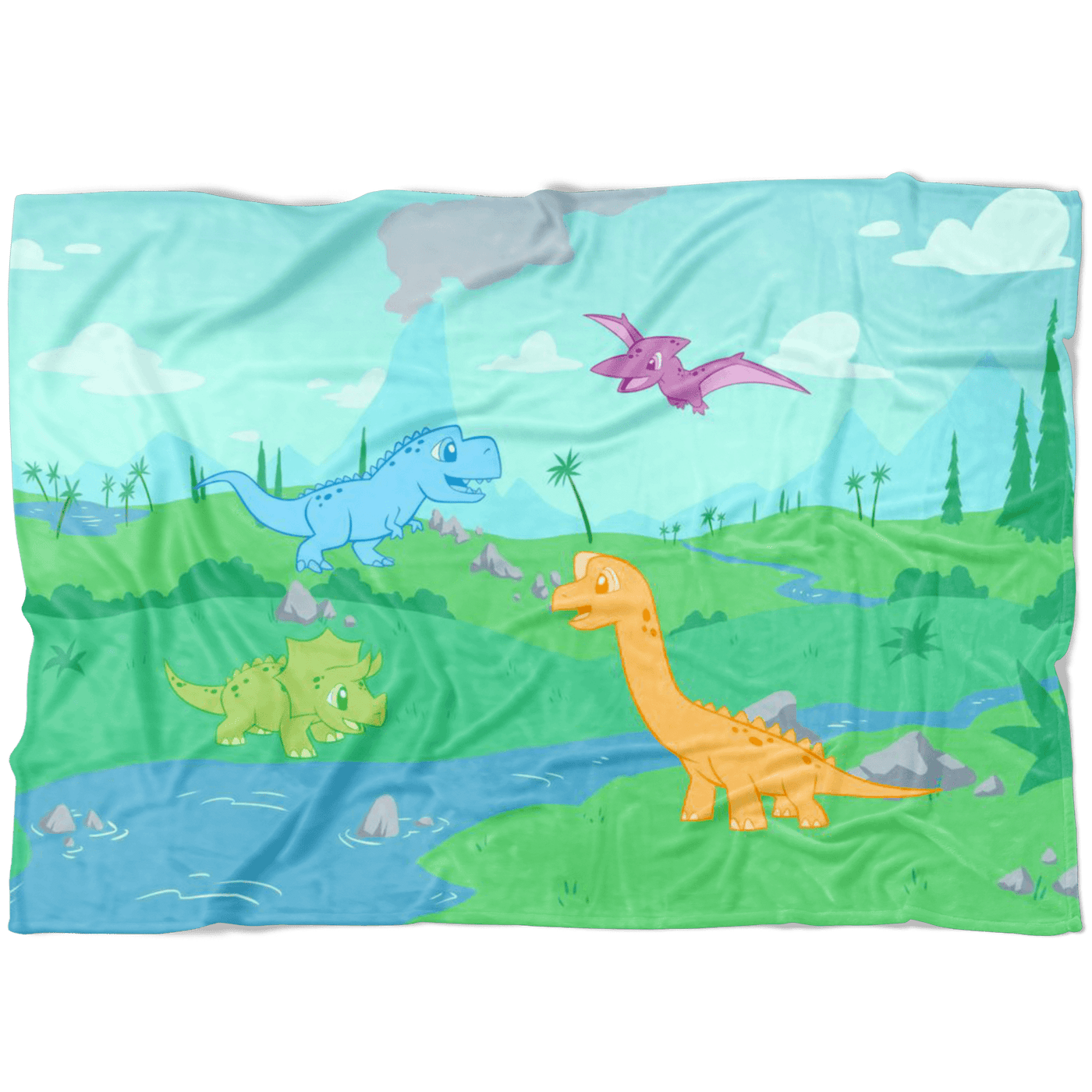 Little Rawr Fleece Baby Blanket - Tykables